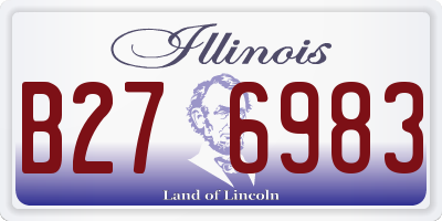 IL license plate B276983