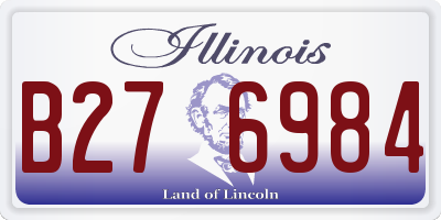 IL license plate B276984