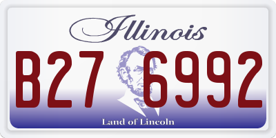 IL license plate B276992