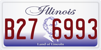 IL license plate B276993