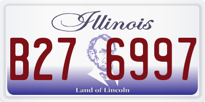 IL license plate B276997