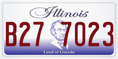 IL license plate B277023