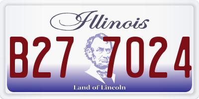 IL license plate B277024