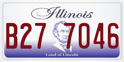 IL license plate B277046