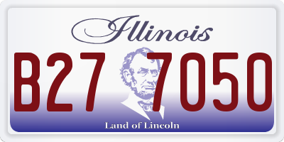 IL license plate B277050