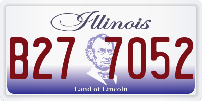 IL license plate B277052