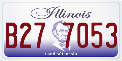 IL license plate B277053