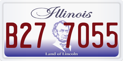 IL license plate B277055