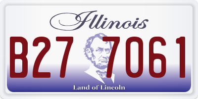IL license plate B277061