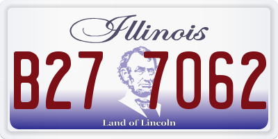 IL license plate B277062
