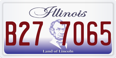 IL license plate B277065