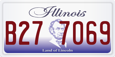 IL license plate B277069