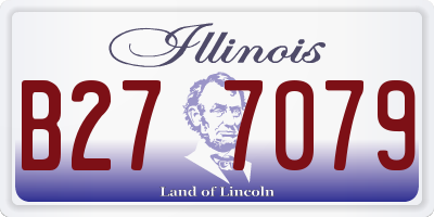 IL license plate B277079