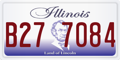 IL license plate B277084
