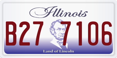 IL license plate B277106