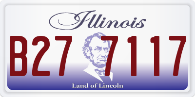 IL license plate B277117
