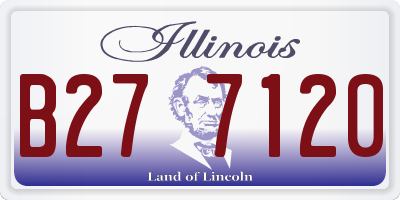 IL license plate B277120