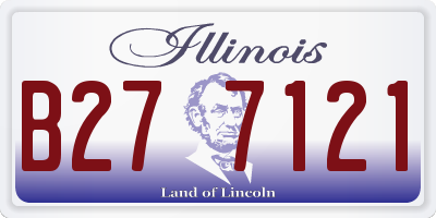IL license plate B277121