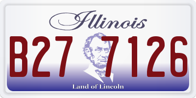 IL license plate B277126