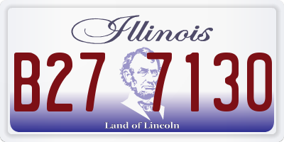 IL license plate B277130