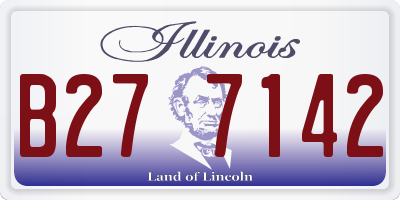 IL license plate B277142