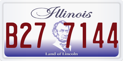 IL license plate B277144