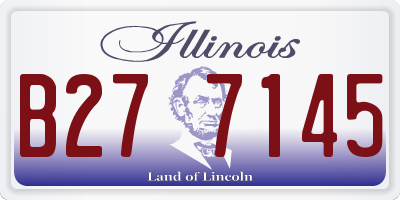 IL license plate B277145