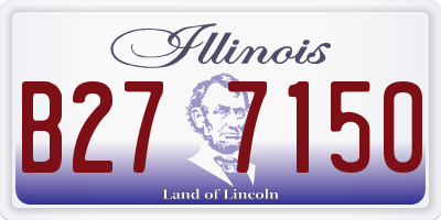 IL license plate B277150