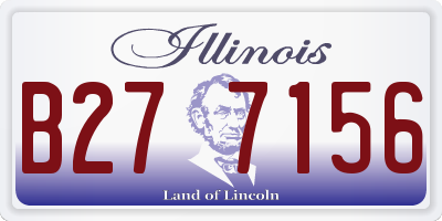 IL license plate B277156