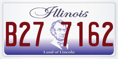 IL license plate B277162