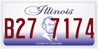 IL license plate B277174