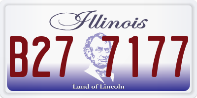 IL license plate B277177