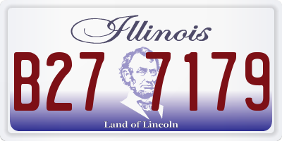 IL license plate B277179