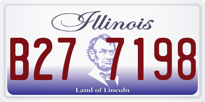 IL license plate B277198