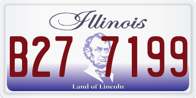 IL license plate B277199