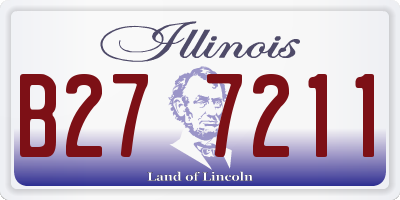 IL license plate B277211