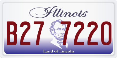 IL license plate B277220