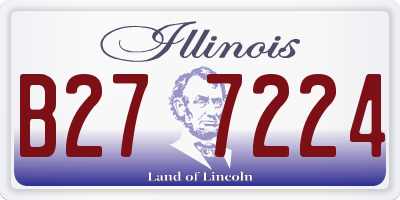 IL license plate B277224