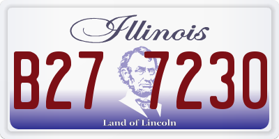 IL license plate B277230