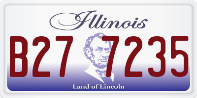 IL license plate B277235