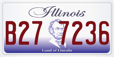 IL license plate B277236