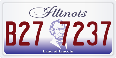 IL license plate B277237