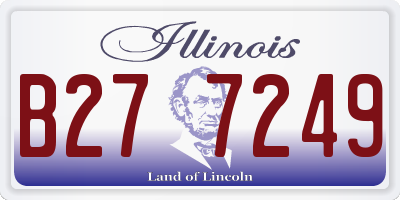 IL license plate B277249