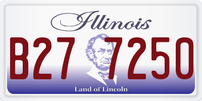 IL license plate B277250
