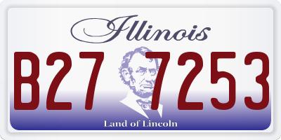 IL license plate B277253