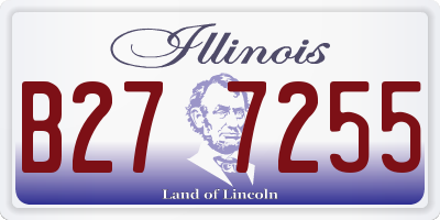 IL license plate B277255