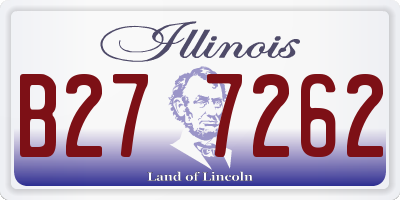 IL license plate B277262