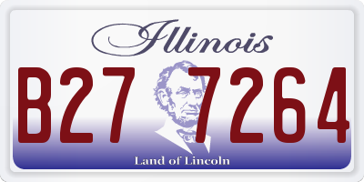 IL license plate B277264