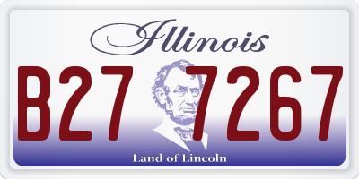 IL license plate B277267