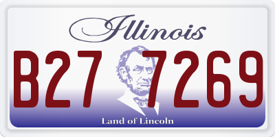 IL license plate B277269
